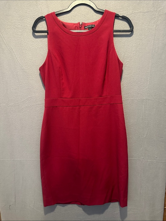 J. Crew Mercantile Dresses & Skirts - Mercantile Sleeveless Red Midi Sheath Dress with Waist Seam